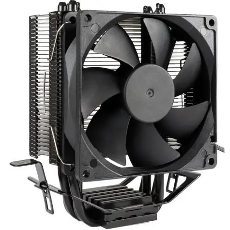 Inter-Tech 4P90 černá / Aktivní CPU chladič / vzduchový / 4x heatpipe / 92 mm / 125 W TDP