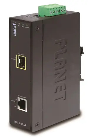 Planet IP30 Gigabit media konvertor / Media konvertor / RJ-45 na SFP / 10/100/1000 Mb/s / DIN lišta / IP30