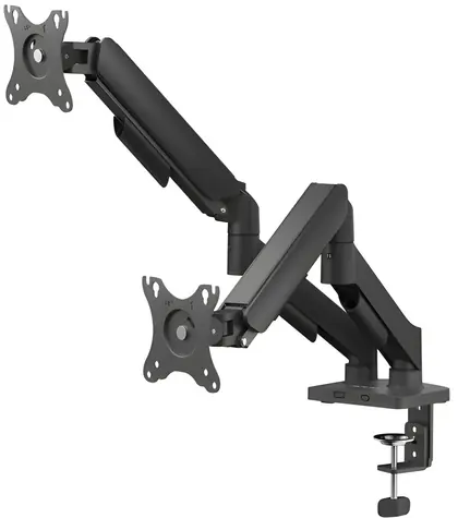 Savio UM-04 černá / Stolní držák pro 2 monitory / 17