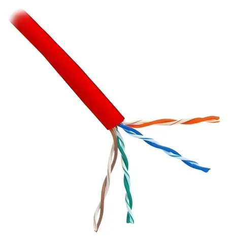 Planet Elite kabel UTP Cat5e červený / Instalační kabel / licna / 4pár / bez stínění / balení 305 m