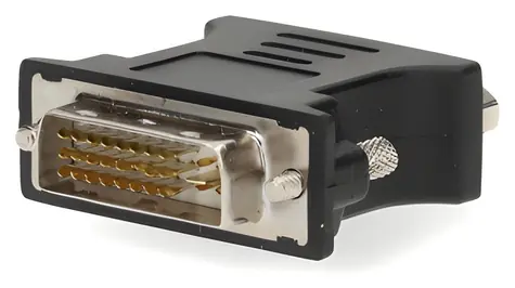 Nedis adaptér DVI-I(24+5) - VGA černý / Redukce / Poniklovaný / Přímý