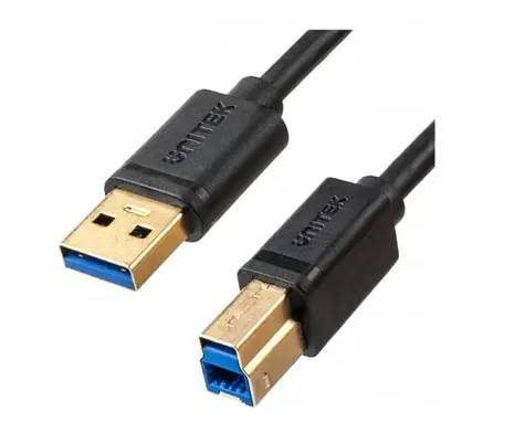 Unitek USB tiskový kabel černá / Kabel / USB-A - USB-B 3.0 / 5 Gbps / 2 m
