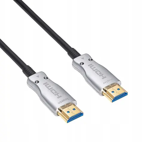 Akyga Optický kabel HDMI 2.1 (M) černý 10m / Optický kabel HDMI / AOC / 8K / 48Gbps