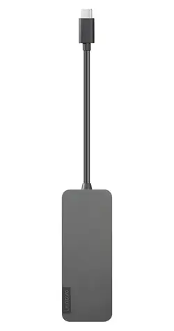 Lenovo 4X90X21427 šedá / USB-C hub / 4x USB-A 3.2 Gen2