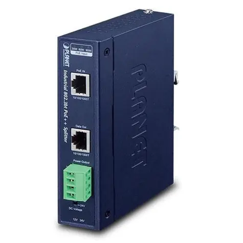 Planet IPOE-173S / PoE splitter / 802.3bt PoE++ / IP30 / 1 port