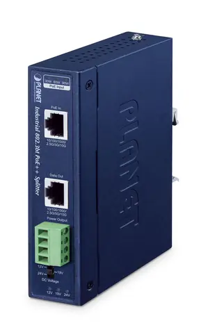 Planet IPOE-176S / PoE++ splitter / 802.3bt / 24V / IP30 / -40 až 75 °C
