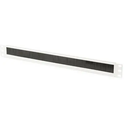 DIGITUS Kartáčová průchodka 1U šedá / Krycí panel / 483 mm (19