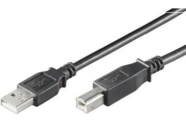 MicroConnect kabel USB 2.0 A-B černá / Kabel / M/M / 0,1 m / 480 Mbit/s