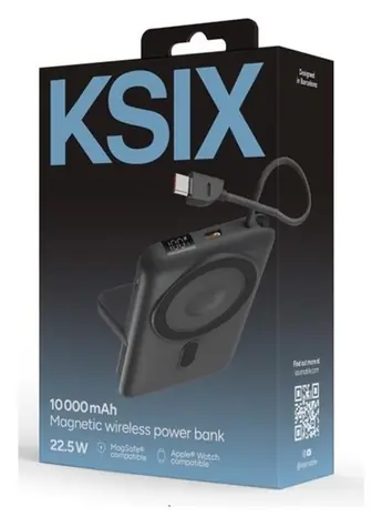 KSIX Power Pulse šedá / Power Bank / 10000mAh