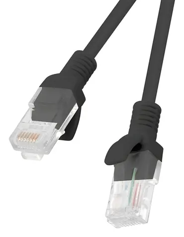 Lanberg černá / Patch kabel UTP / Cat6 / 1,5 m / 10 ks / Fluke Passed