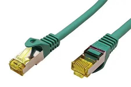 Goobay patch kabel S/FTP Cat.7 zelená / Síťový kabel / 2 m / LSZH