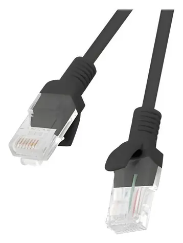 Lanberg CAT6 černá / Patch kabel / UTP / 3 m / Fluke Passed