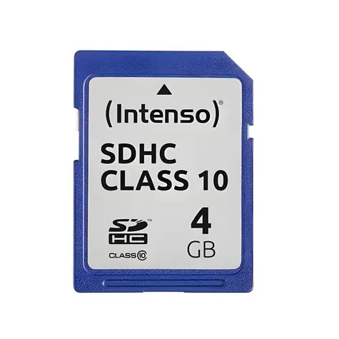 Intenso SDHC 4GB Class 10 / Paměťová karta / SD / čtení 20 MB/s / zápis 12 MB/s