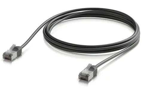 Ubiquiti UniFi Premium Patch Cable Outdoor černá 2m / Patch kabel / Cat6a / venkovní / RJ-45