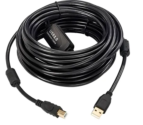 Cable USB 2.0 A-B aktivní kabel 20 m černá / Kabel / USB 2.0 / 480 Mbit/s