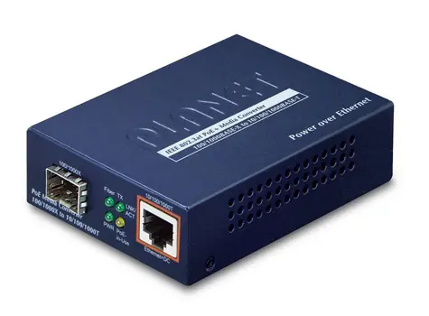 Planet GTP-805A / Media konvertor / 1000Base-T na 1000Base-X / PoE 30W / SFP