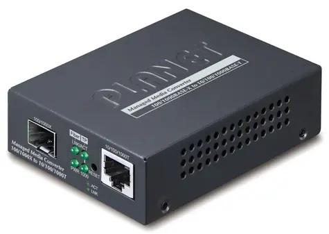 Planet GT-915A / Media konvertor / 10/100/1000Base-T - SFP / Web management / SNMP, OAM