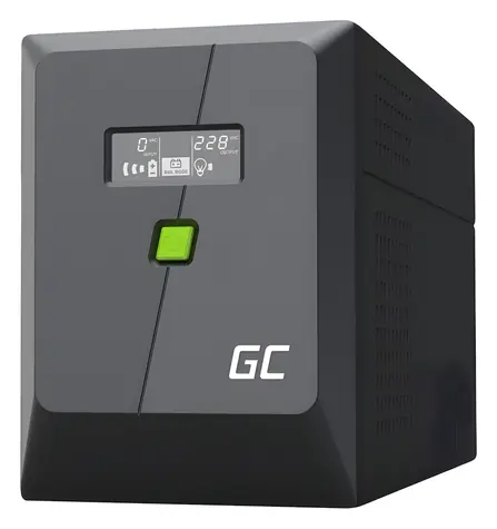 Green Cell UPSLM900 / Záložní zdroj UPS / 1500VA/900W / Line-Interactive / 2x 12V/9Ah / 4x Schuko