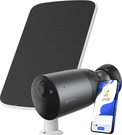 EZVIZ BC1C 4K Pro + solární panel / Venkovní IP kamera / Wi-Fi / 8 Mpix / IP65 / baterie 10400 mAh