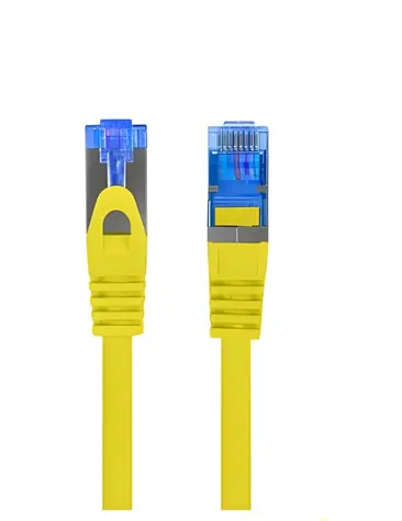Lanberg žlutý / Patch kabel / Cat6A / S/FTP / 3 m / LSZH / CCA / Fluke Passed