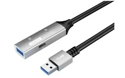 PremiumCord aktivní prodlužovací kabel USB 3.2 5m / Prodlužovací kabel / A/M-A/F / 5Gbps / hliníkové konektory