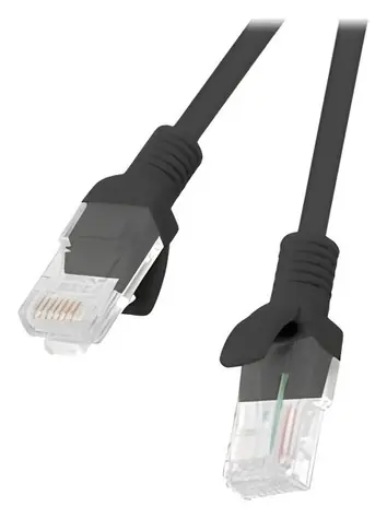Lanberg CAT6 2m černá / Patch kabel / UTP / RJ45-RJ45 / 250 MHz / Fluke Passed