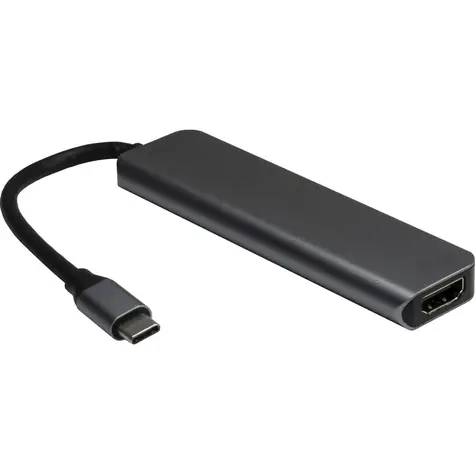 Inter-Tech Argus H-469-01 / USB-C hub / 5v1 / HDMI 4K 30Hz / PD 100W