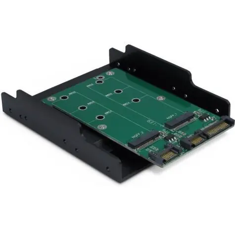 Inter-Tech KT005B / Adaptér / 2x M.2 SATA do 3,5
