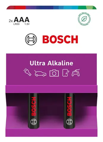Bosch LR03UA2B/00 / Baterie AAA / Alkalické / 1,5V / 2 ks