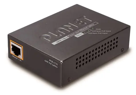 Planet POE-171S / PoE splitter / Gigabit 10/100/1000 / 802.3at/af / modrá