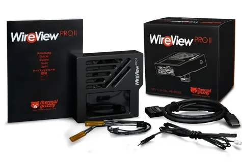 Thermal Grizzly WireView Pro II černá Reverse / Monitor spotřeby energie / 12V-2x6-pin / USB-C / TFT IPS displej