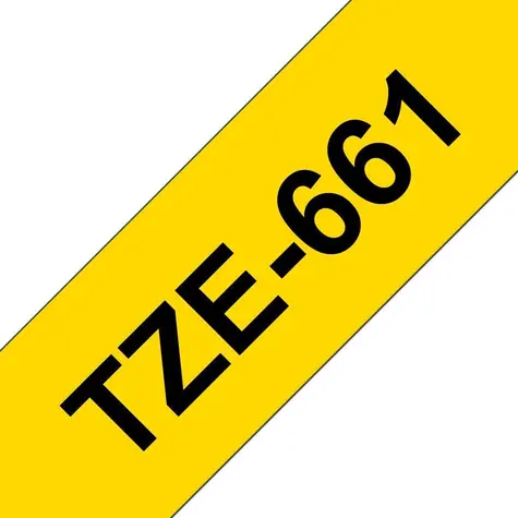 Brother páska černý tisk na žlutém podkladu / Páska do tiskárny štítků / 36 mm / 8 m