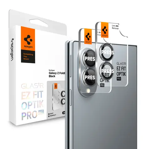 Spigen Optik Pro EZ Fit černá pro Samsung Galaxy Z Fold8 / Ochranné sklo objektivu / 9H tvrzené sklo / 2 ks