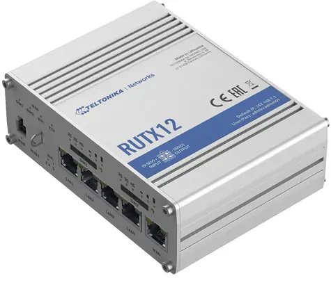 Teltonika RUTX12 / Router / LAN & Wi-Fi & LTE / 802.11ac / 867 Mbps / 2.4 GHz & 5 GHz
