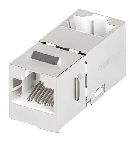 Lanberg Keystone RJ45-RJ45 CAT6 FTP 90° / Konektor / Stíněný / Úhlový