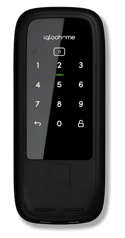Igloohome Wooden Rim Lock - chytrý zámek na dřevěné dveře / Bluetooth & PIN / RFID / 4x AA baterie