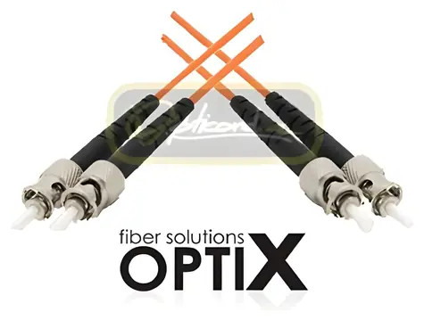 OPTIX ST-ST / Optický patch cord / Multi mode 50/125 OM2 / Duplex / Oranžová / 3 m