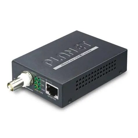 Planet VC-232G / Konvertor Ethernet přes koax / Gigabit / 1000Base-T / RJ-45 + BNC / max. 1400 m