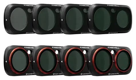 Freewell All Day sada filtrů Insta360 Luna Ultra / Sada filtrů / 8 ks / ND8, ND16, ND32, ND64, ND/PL