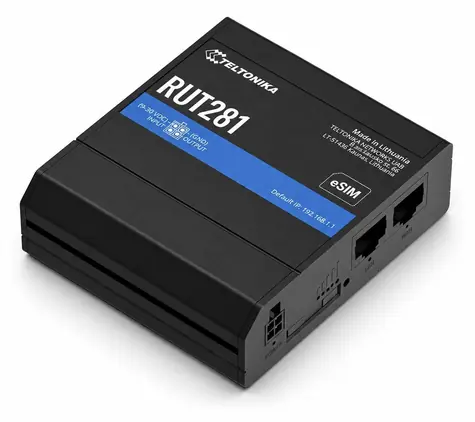 Teltonika RUT281 / Router industriální / LTE Cat 4 / Wi-Fi / SIM a eSIM