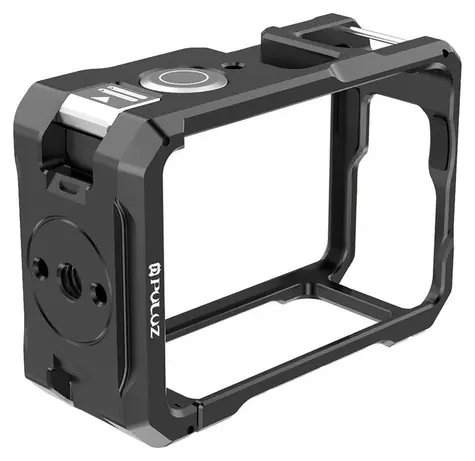 Puluz PU1074B / Kovové pouzdro / pro DJI Osmo Action 6 / Hliníková slitina / Cold shoe, 1/4