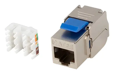 Lanberg Keystone zásuvka RJ45 CAT.5E FTP / Keystone zásuvka / Bez nástrojů / LSA / 568A/B