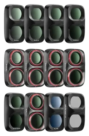 Freewell Mega Kit pro DJI Osmo Pocket 4P / Sada filtrů / 12 ks / ND, PL, CPL / QuickSwap