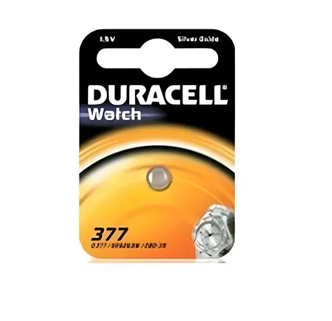 Duracell 377 (SR66) / Knoflíková baterie / Oxid stříbrný / 1,5 V / 1 ks