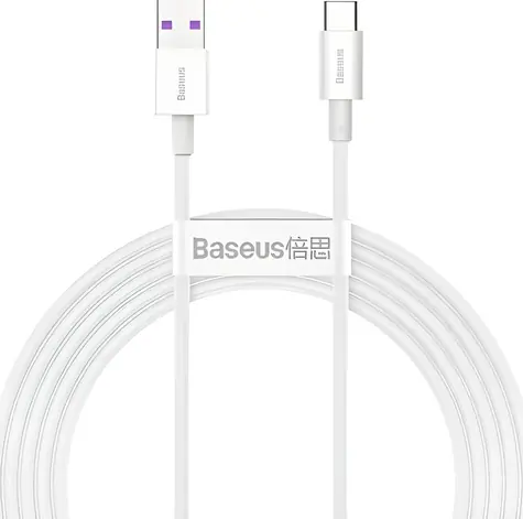 Baseus Kabel USB-A (M) - USB-C (M) 2 m bílá / Kabel / 66W