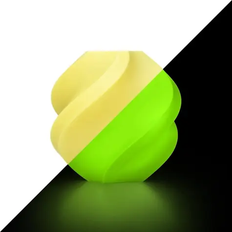 Bambu Lab PLA Glow 1,75 mm Glow Yellow / Tisková struna / 1 kg / s vratnou cívkou