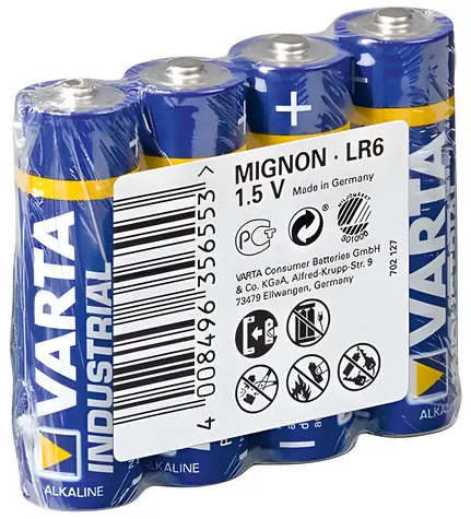Varta Industrial Baterie LR14 (Baby C) / 1.5V / alkalická / 4 ks