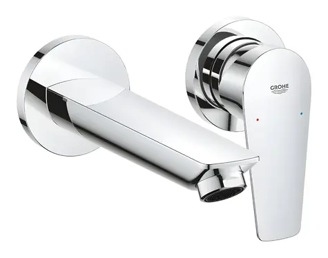 Grohe Umyvadlová baterie pod omítku 2-otvorová chrom / Podomítková baterie / StarLight / SilkMove 35 mm