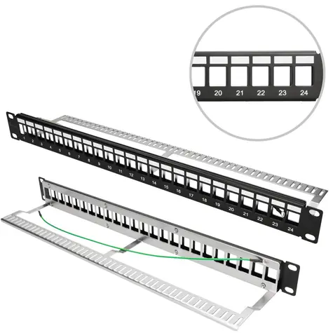 Extralink Patch panel 24 port STP / Patch panel / 19