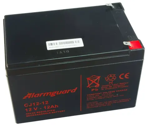 ALARMGUARD CJ12-12 Olověný akumulátor / bezúdržbový / 12V / 12Ah / životnost 5 let